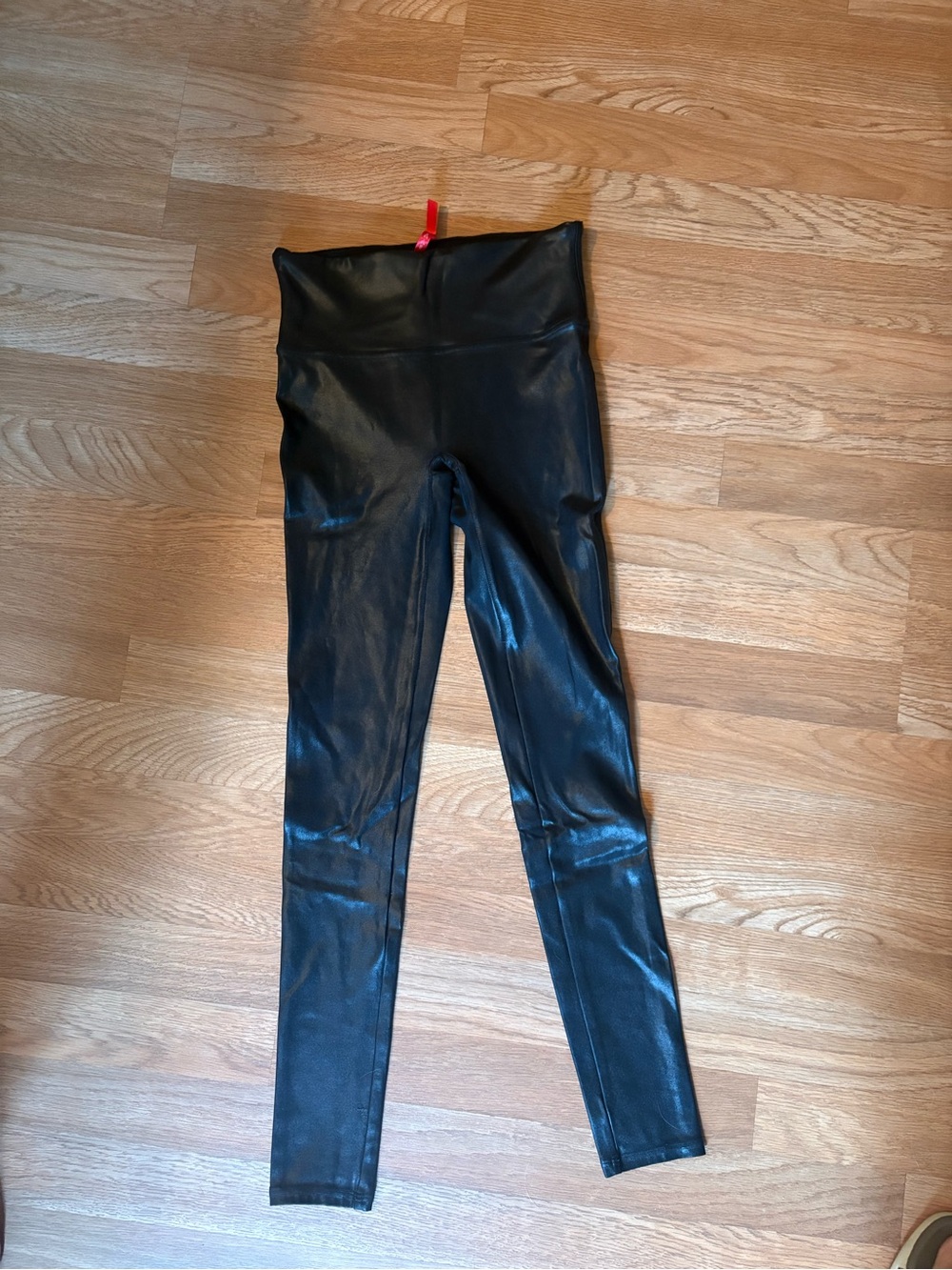 Black Spanx Faux Leather Leggings